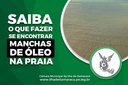 Manchas de Óleo na Praia. O que fazer?